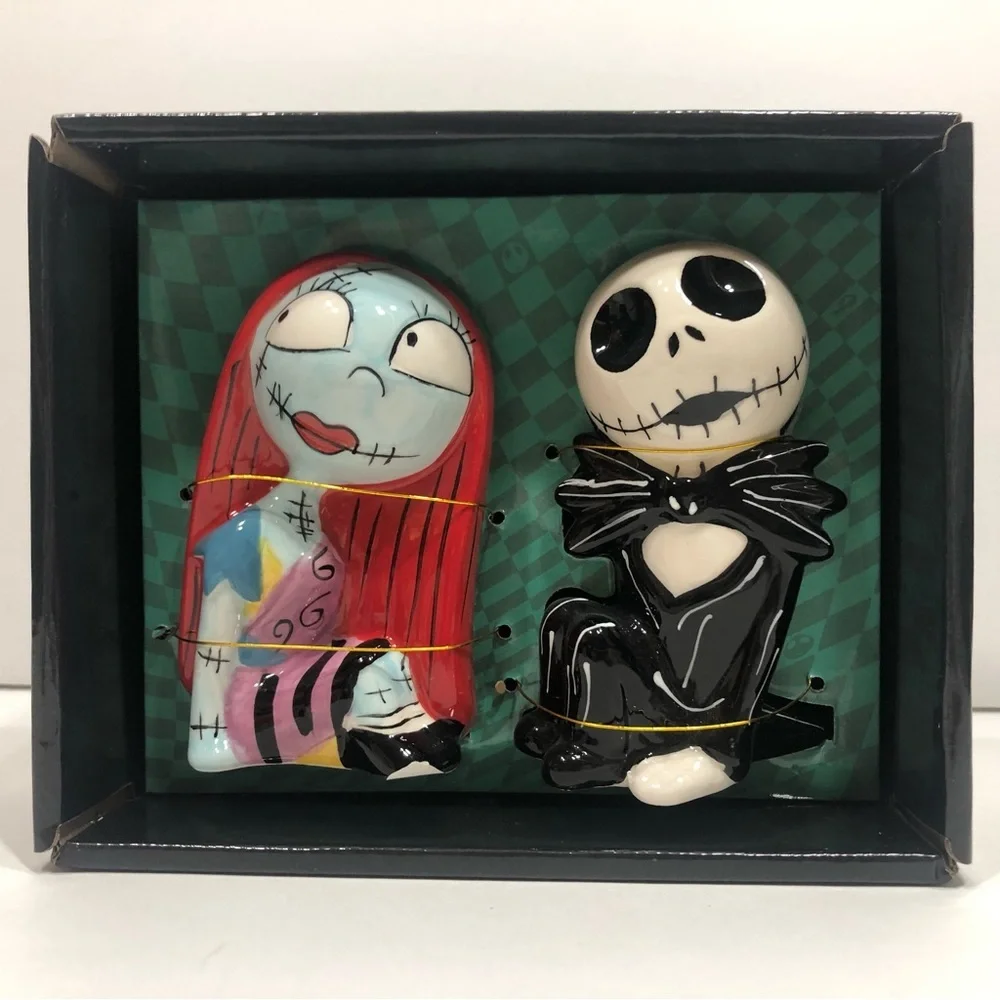 Jack/Sally Salt & Pepper Shakers NWT